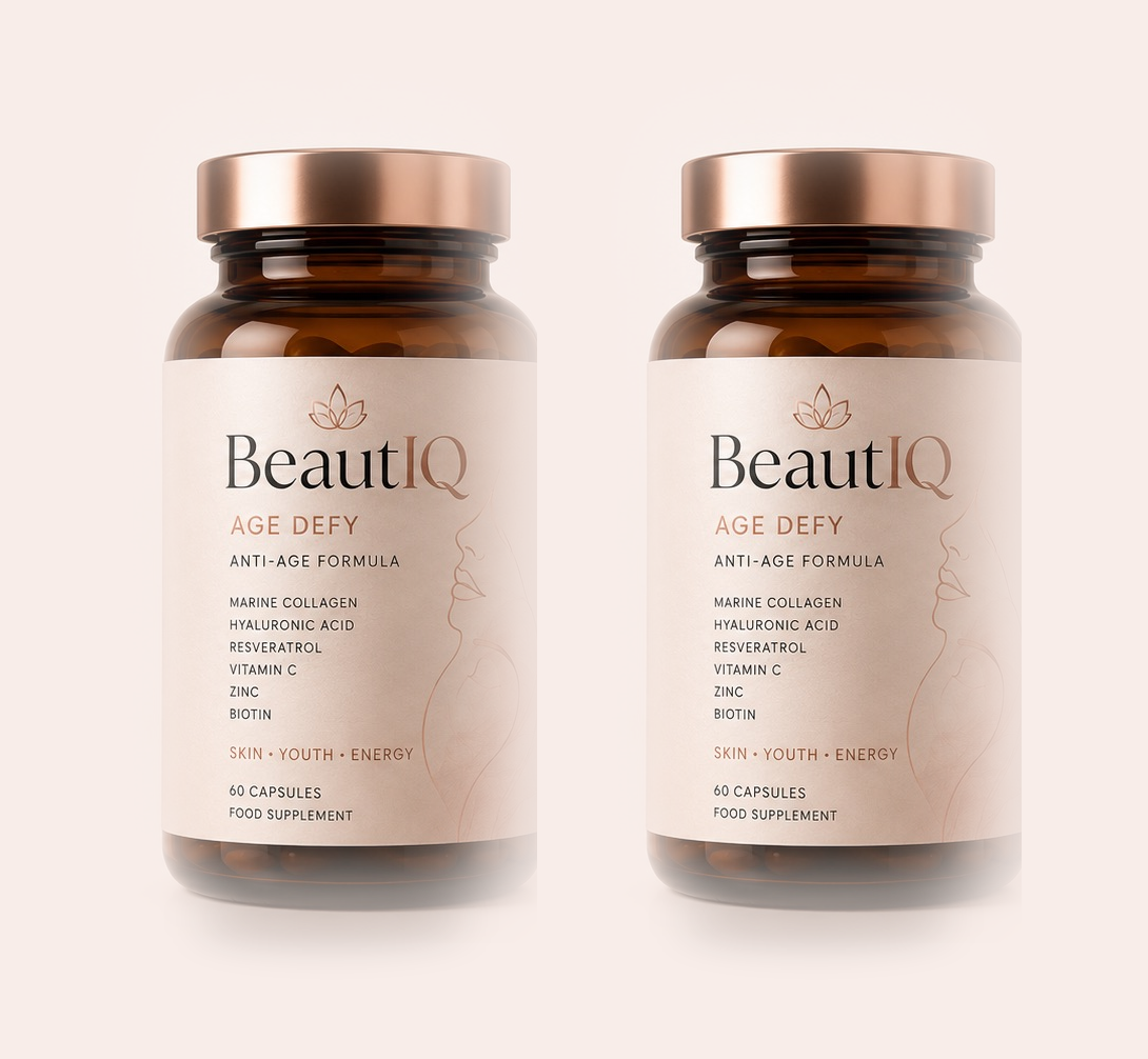 BeautIQ Timeless Glow — echoes the "Glow From Within" tagline directly, positioning the product as an extension of the brand line rather than a stand-alone name.